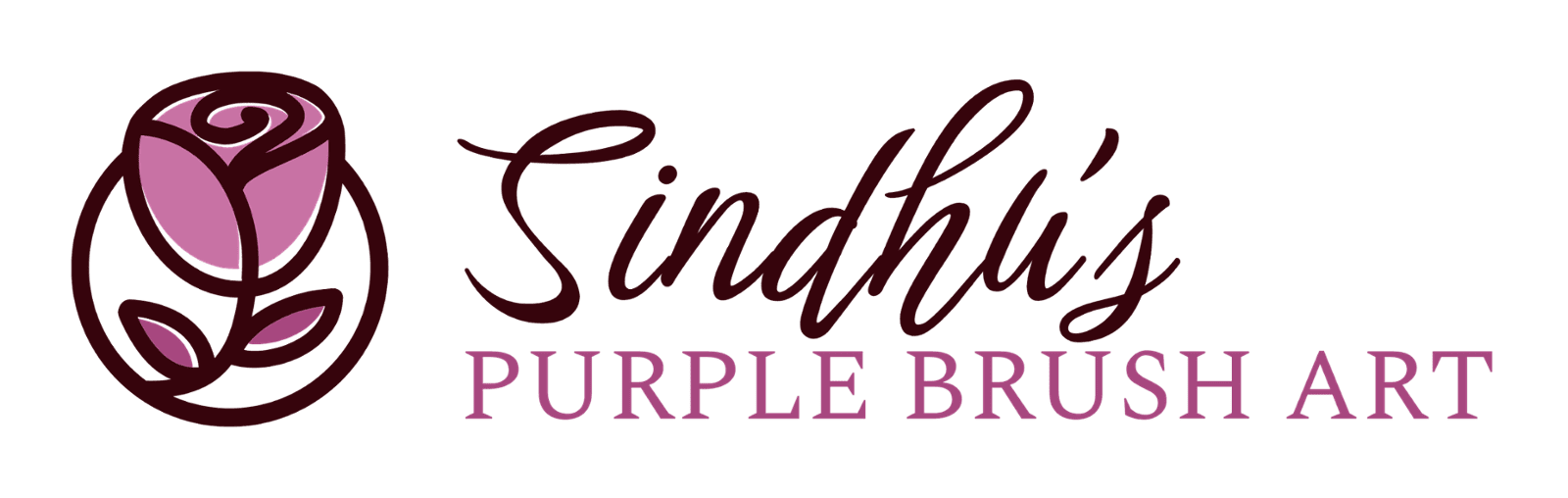 Sindhu's Purple Brush Art