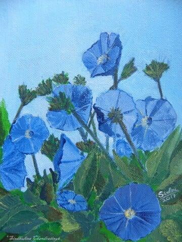 Morning glory (blue)/ SOLD